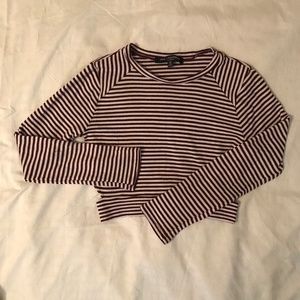 One Clothing Los Angeles Striped Long Sleeve Top